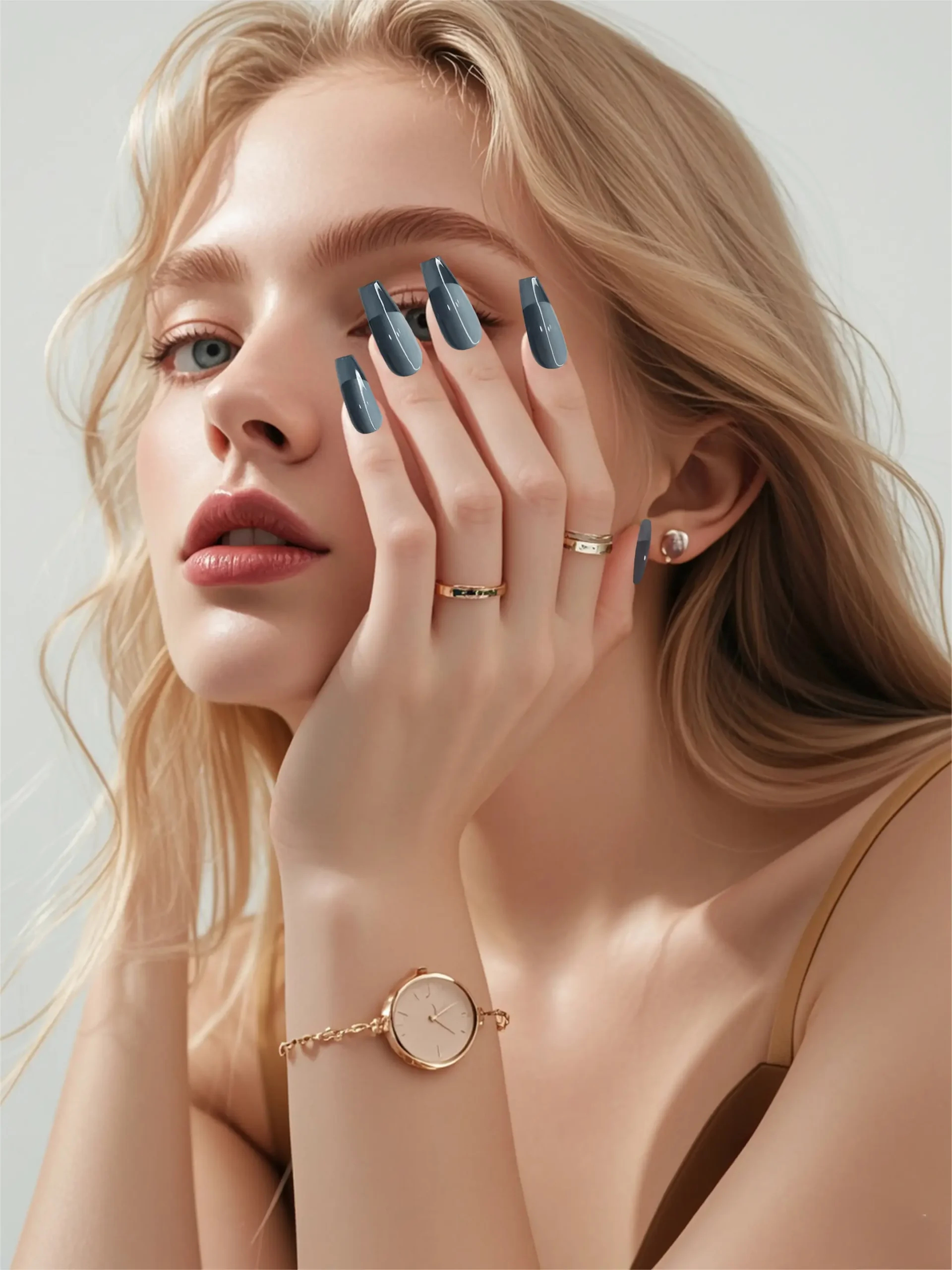 Nail design, elegant and stylish, suitable for all occasions